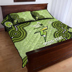 Sydney Thunder NAIDOC Week 2026 Custom Quilt Bed Set 50 Years Deadly Indigenous Art Glitter Effect