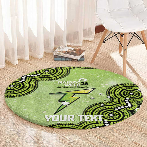 Sydney Thunder NAIDOC Week 2026 Custom Round Carpet 50 Years Deadly Indigenous Art Glitter Effect