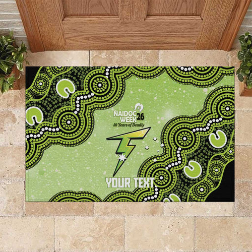 Sydney Thunder NAIDOC Week 2026 Custom Rubber Doormat 50 Years Deadly Indigenous Art Glitter Effect