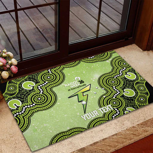 Sydney Thunder NAIDOC Week 2026 Custom Rubber Doormat 50 Years Deadly Indigenous Art Glitter Effect