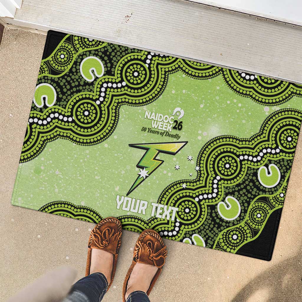 Sydney Thunder NAIDOC Week 2026 Custom Rubber Doormat 50 Years Deadly Indigenous Art Glitter Effect