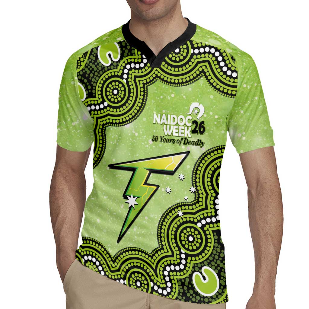 Sydney Thunder NAIDOC Week 2026 Custom Rugby Jersey 50 Years Deadly Indigenous Art Glitter Effect