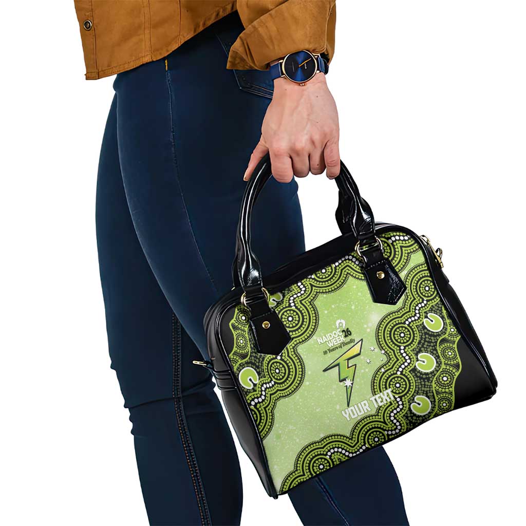 Sydney Thunder NAIDOC Week 2026 Custom Shoulder Handbag 50 Years Deadly Indigenous Art Glitter Effect