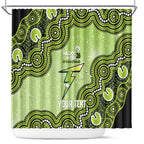 Sydney Thunder NAIDOC Week 2026 Custom Shower Curtain 50 Years Deadly Indigenous Art Glitter Effect