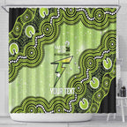 Sydney Thunder NAIDOC Week 2026 Custom Shower Curtain 50 Years Deadly Indigenous Art Glitter Effect