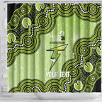 Sydney Thunder NAIDOC Week 2026 Custom Shower Curtain 50 Years Deadly Indigenous Art Glitter Effect
