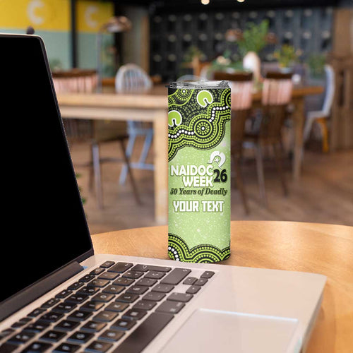 Sydney Thunder NAIDOC Week 2026 Custom Skinny Tumbler 50 Years Deadly Indigenous Art Glitter Effect