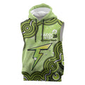 Sydney Thunder NAIDOC Week 2026 Custom Sleeveless Hoodie 50 Years Deadly Indigenous Art Glitter Effect