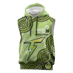 Sydney Thunder NAIDOC Week 2026 Custom Sleeveless Hoodie 50 Years Deadly Indigenous Art Glitter Effect