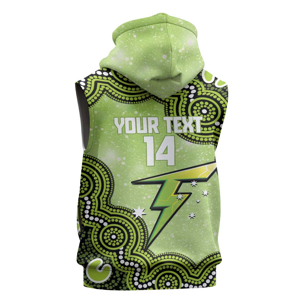 Sydney Thunder NAIDOC Week 2026 Custom Sleeveless Hoodie 50 Years Deadly Indigenous Art Glitter Effect