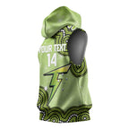 Sydney Thunder NAIDOC Week 2026 Custom Sleeveless Hoodie 50 Years Deadly Indigenous Art Glitter Effect