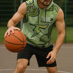 Sydney Thunder NAIDOC Week 2026 Custom Sleeveless Hoodie 50 Years Deadly Indigenous Art Glitter Effect