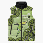 Sydney Thunder NAIDOC Week 2026 Custom Sleeveless Puffer Jacket 50 Years Deadly Indigenous Art Glitter Effect