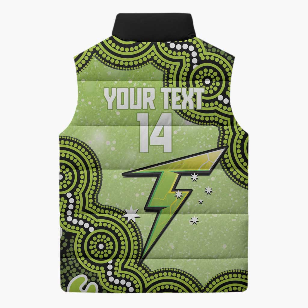 Sydney Thunder NAIDOC Week 2026 Custom Sleeveless Puffer Jacket 50 Years Deadly Indigenous Art Glitter Effect