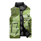 Sydney Thunder NAIDOC Week 2026 Custom Sleeveless Puffer Jacket 50 Years Deadly Indigenous Art Glitter Effect