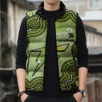 Sydney Thunder NAIDOC Week 2026 Custom Sleeveless Puffer Jacket 50 Years Deadly Indigenous Art Glitter Effect