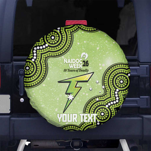 Sydney Thunder NAIDOC Week 2026 Custom Spare Tire Cover 50 Years Deadly Indigenous Art Glitter Effect