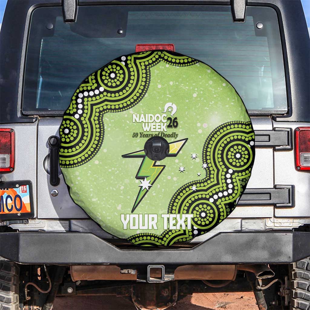 Sydney Thunder NAIDOC Week 2026 Custom Spare Tire Cover 50 Years Deadly Indigenous Art Glitter Effect