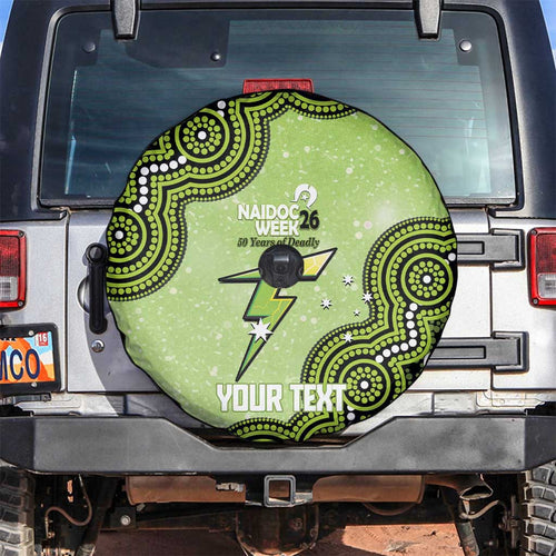 Sydney Thunder NAIDOC Week 2026 Custom Spare Tire Cover 50 Years Deadly Indigenous Art Glitter Effect
