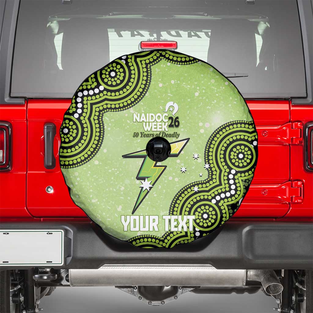 Sydney Thunder NAIDOC Week 2026 Custom Spare Tire Cover 50 Years Deadly Indigenous Art Glitter Effect