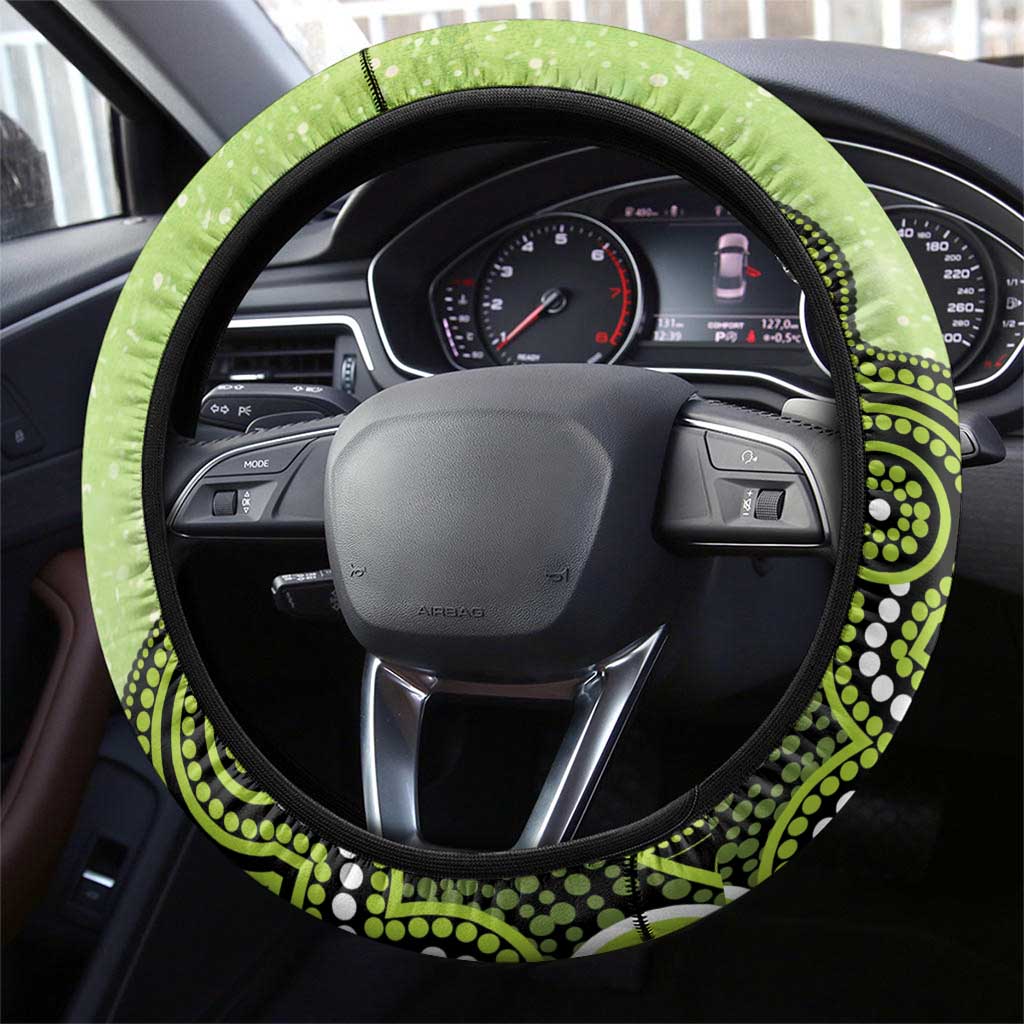 Sydney Thunder NAIDOC Week 2026 Steering Wheel Cover 50 Years Deadly Indigenous Art Glitter Effect