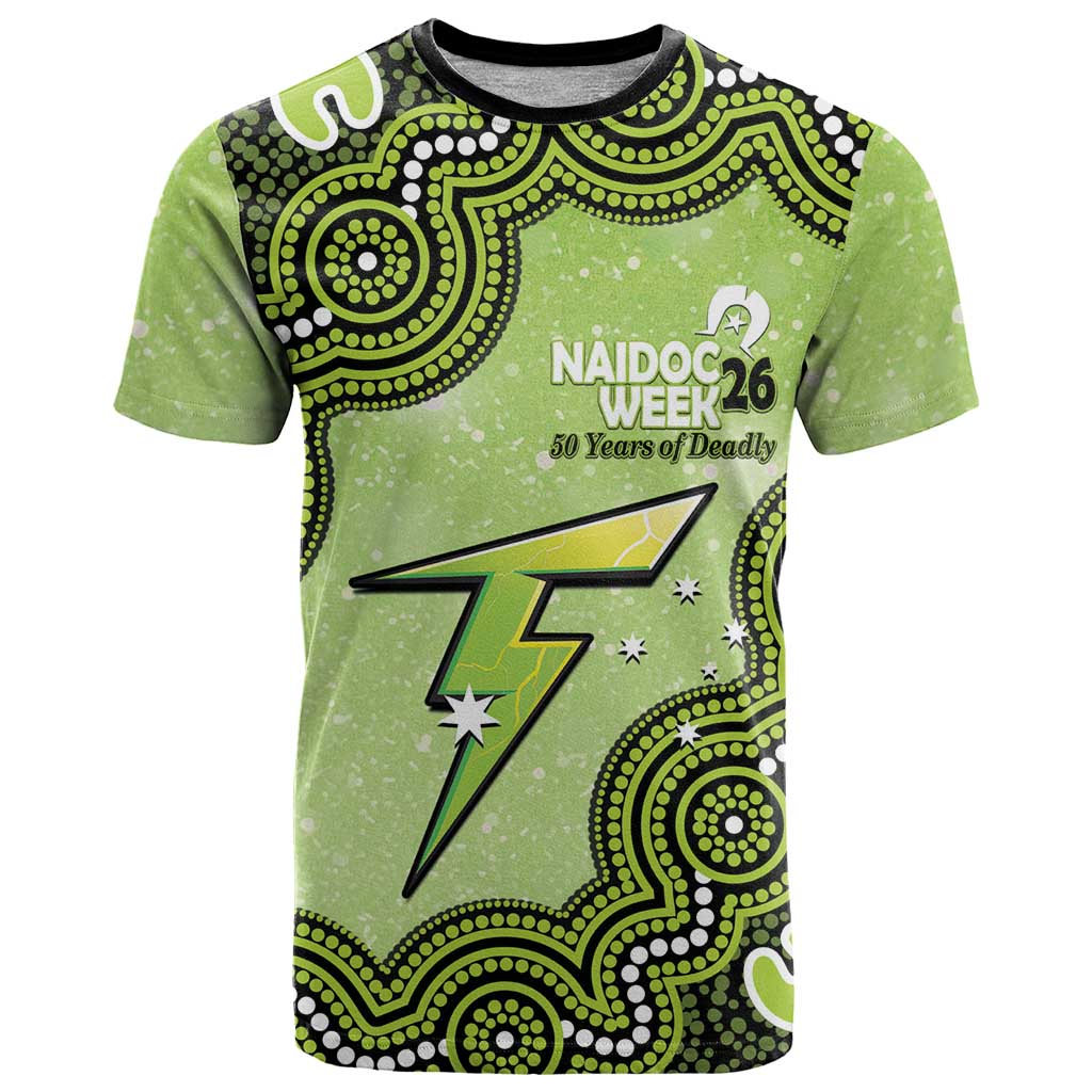 Sydney Thunder NAIDOC Week 2026 Custom T Shirt 50 Years Deadly Indigenous Art Glitter Effect