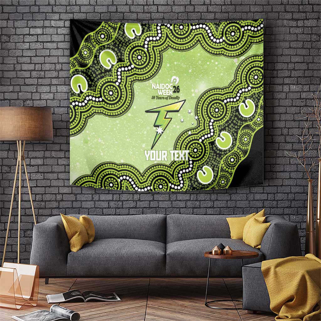 Sydney Thunder NAIDOC Week 2026 Custom Tapestry 50 Years Deadly Indigenous Art Glitter Effect