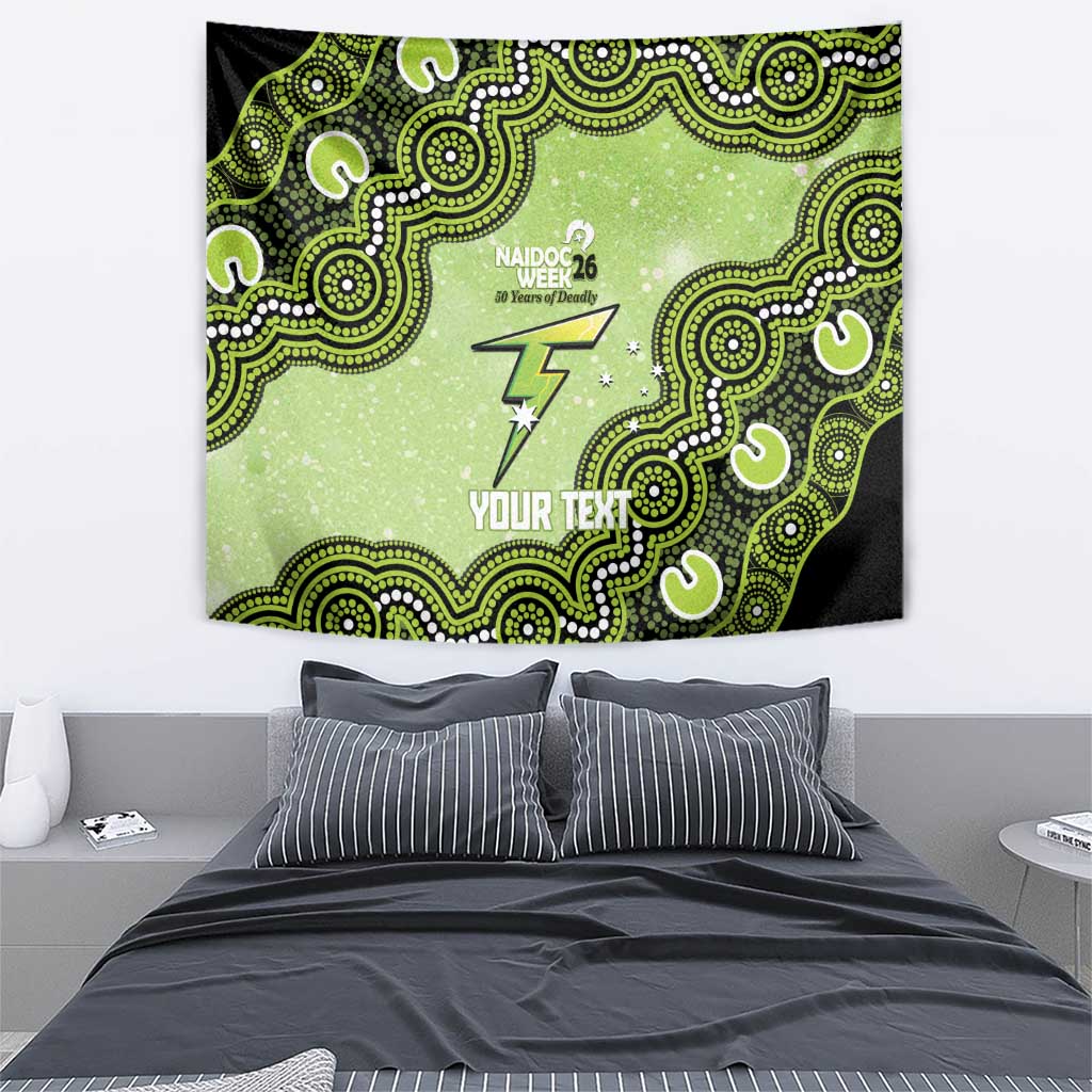 Sydney Thunder NAIDOC Week 2026 Custom Tapestry 50 Years Deadly Indigenous Art Glitter Effect