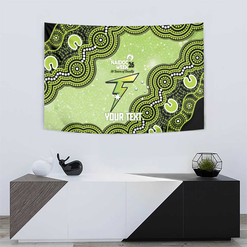 Sydney Thunder NAIDOC Week 2026 Custom Tapestry 50 Years Deadly Indigenous Art Glitter Effect