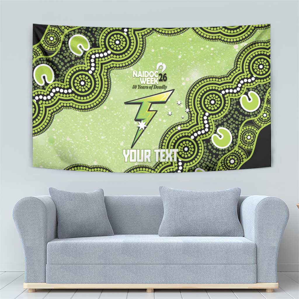 Sydney Thunder NAIDOC Week 2026 Custom Tapestry 50 Years Deadly Indigenous Art Glitter Effect