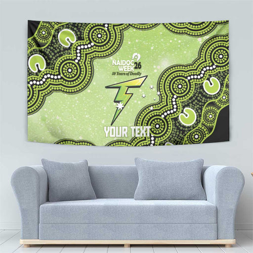 Sydney Thunder NAIDOC Week 2026 Custom Tapestry 50 Years Deadly Indigenous Art Glitter Effect