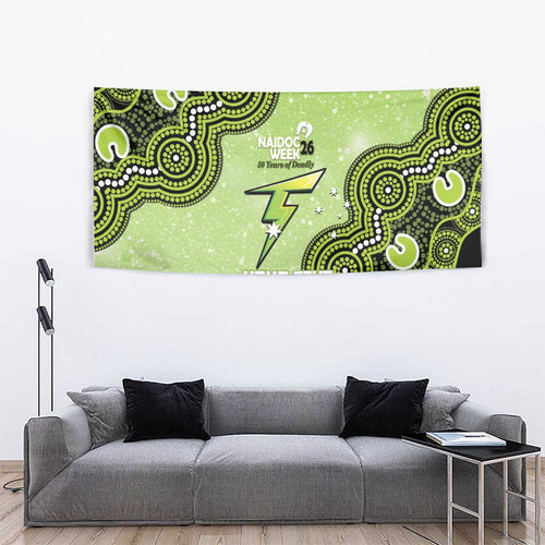 Sydney Thunder NAIDOC Week 2026 Custom Tapestry 50 Years Deadly Indigenous Art Glitter Effect