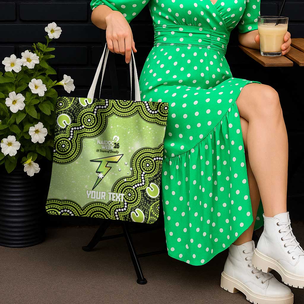 Sydney Thunder NAIDOC Week 2026 Custom Tote Bag 50 Years Deadly Indigenous Art Glitter Effect