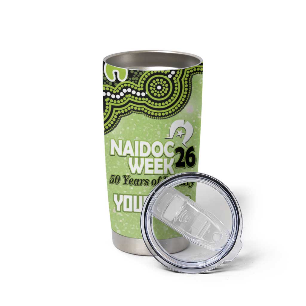 Sydney Thunder NAIDOC Week 2026 Custom Tumbler Cup 50 Years Deadly Indigenous Art Glitter Effect