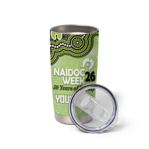 Sydney Thunder NAIDOC Week 2026 Custom Tumbler Cup 50 Years Deadly Indigenous Art Glitter Effect