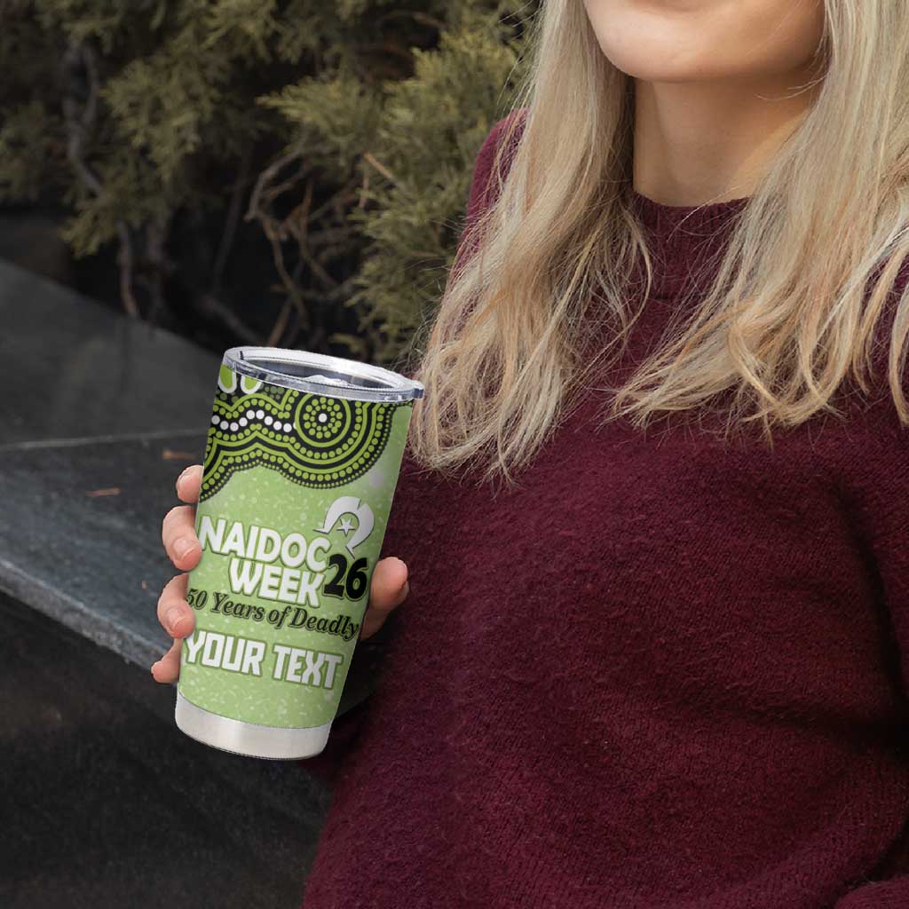 Sydney Thunder NAIDOC Week 2026 Custom Tumbler Cup 50 Years Deadly Indigenous Art Glitter Effect