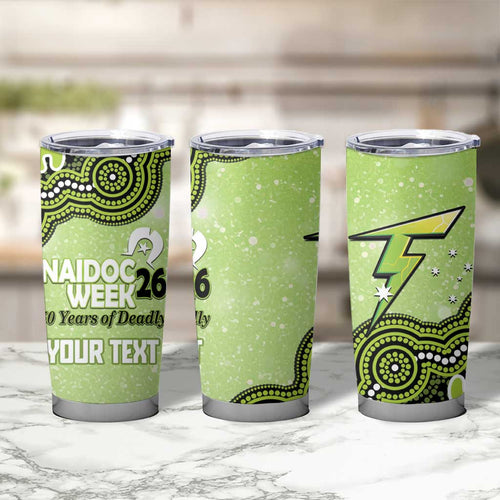 Sydney Thunder NAIDOC Week 2026 Custom Tumbler Cup 50 Years Deadly Indigenous Art Glitter Effect