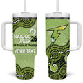 Sydney Thunder NAIDOC Week 2026 Custom Tumbler With Handle 50 Years Deadly Indigenous Art Glitter Effect