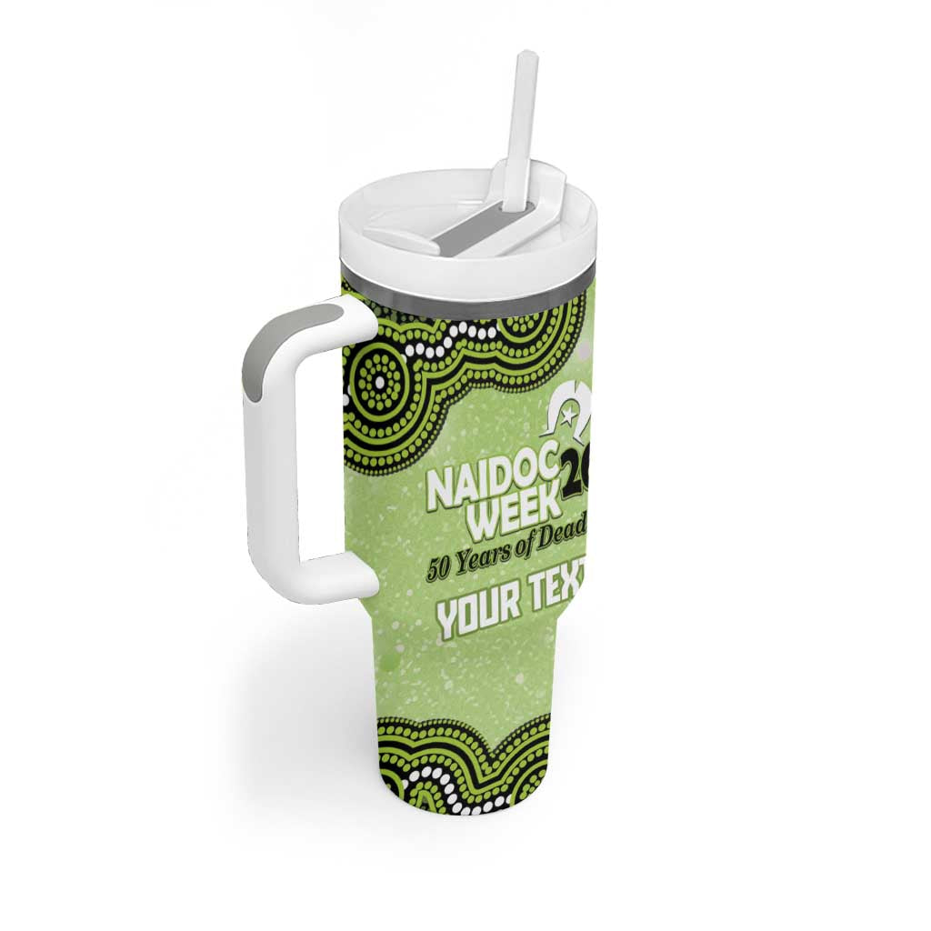 Sydney Thunder NAIDOC Week 2026 Custom Tumbler With Handle 50 Years Deadly Indigenous Art Glitter Effect