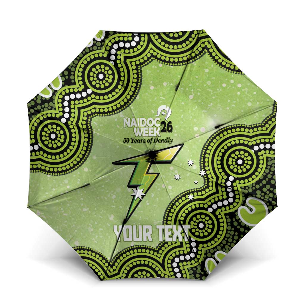 Sydney Thunder NAIDOC Week 2026 Custom Umbrella 50 Years Deadly Indigenous Art Glitter Effect