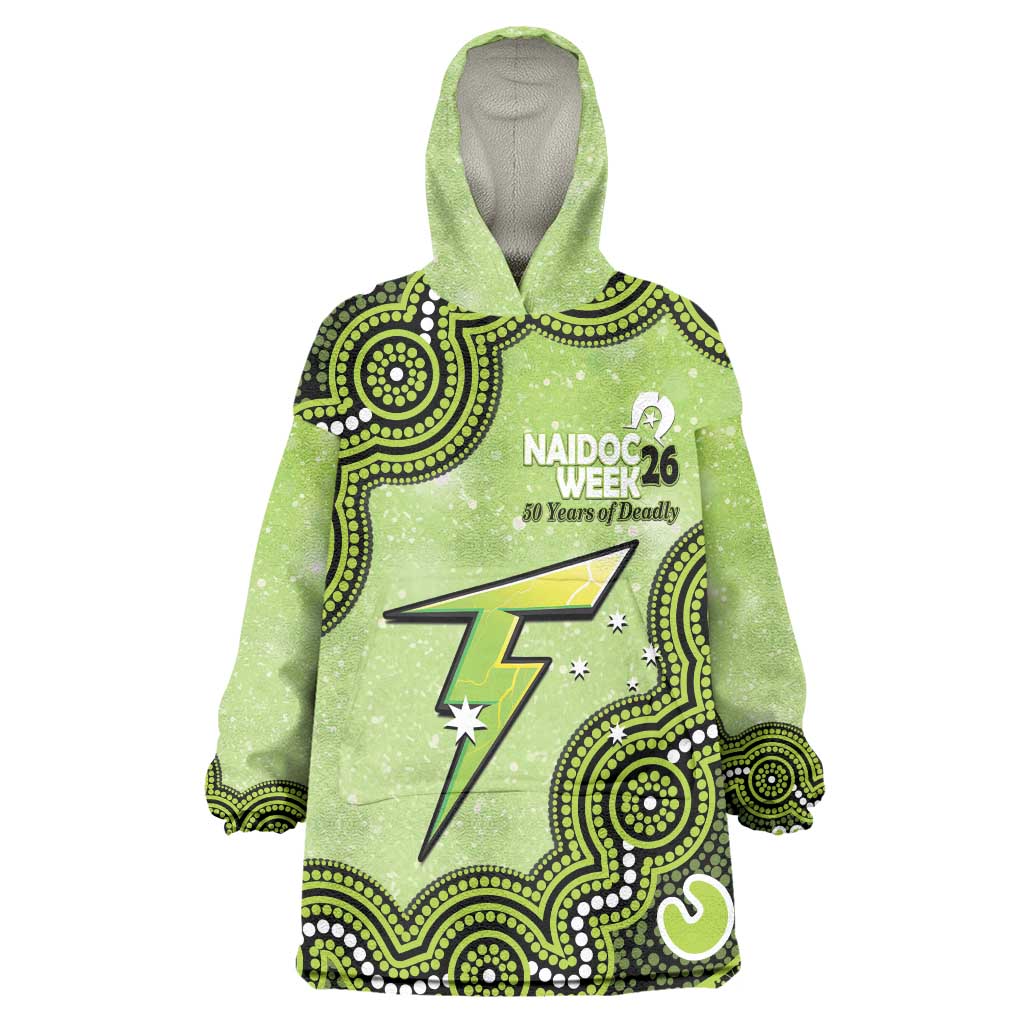 Sydney Thunder NAIDOC Week 2026 Custom Wearable Blanket Hoodie 50 Years Deadly Indigenous Art Glitter Effect