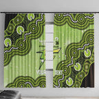 Sydney Thunder NAIDOC Week 2026 Custom Window Curtain 50 Years Deadly Indigenous Art Glitter Effect