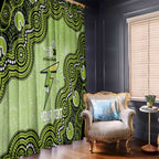 Sydney Thunder NAIDOC Week 2026 Custom Window Curtain 50 Years Deadly Indigenous Art Glitter Effect