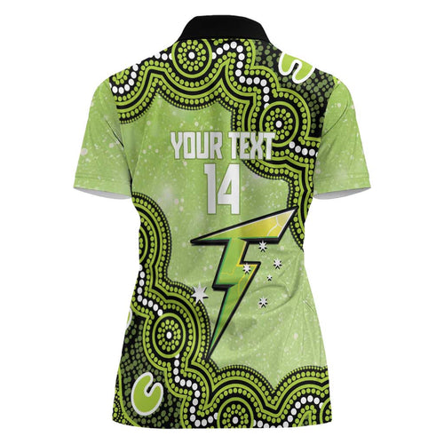 Sydney Thunder NAIDOC Week 2026 Custom Women Polo Shirt 50 Years Deadly Indigenous Art Glitter Effect