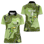 Sydney Thunder NAIDOC Week 2026 Custom Women Polo Shirt 50 Years Deadly Indigenous Art Glitter Effect