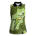 Sydney Thunder NAIDOC Week 2026 Custom Women Sleeveless Polo Shirt 50 Years Deadly Indigenous Art Glitter Effect