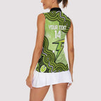 Sydney Thunder NAIDOC Week 2026 Custom Women Sleeveless Polo Shirt 50 Years Deadly Indigenous Art Glitter Effect