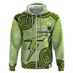 Sydney Thunder NAIDOC Week 2026 Custom Zip Hoodie 50 Years Deadly Indigenous Art Glitter Effect