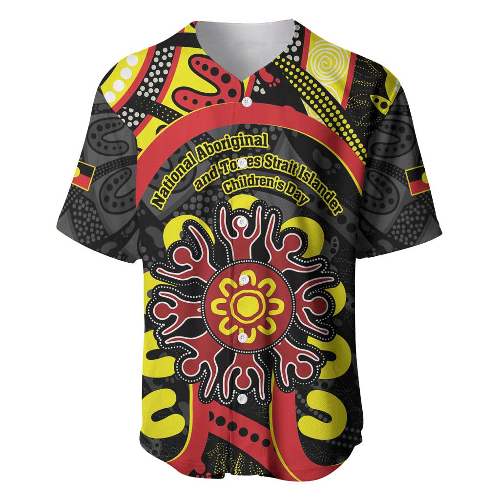 Australia Indigenous Children's Day Baseball Jersey Strong In Culture Stronger Together Aboriginal Art