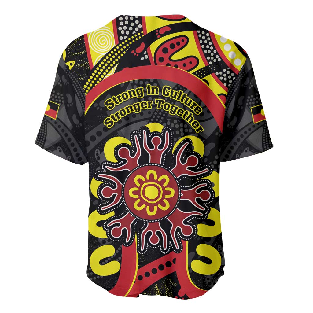 Australia Indigenous Children's Day Baseball Jersey Strong In Culture Stronger Together Aboriginal Art